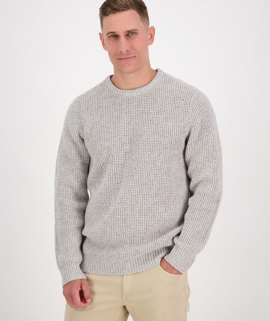 Swanndri Men's Fistral Waffle Knit - New Silver