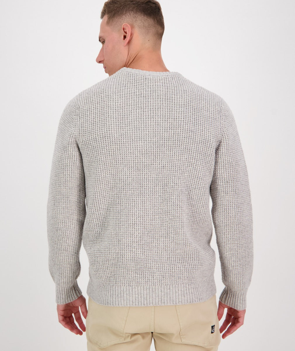 Swanndri Men's Fistral Waffle Knit - New Silver