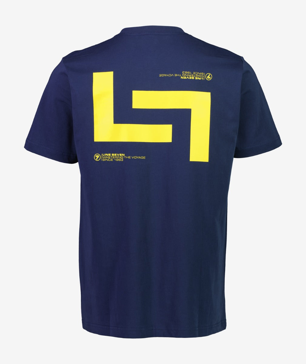 LINE7 MEN'S FLIPPED T SHIRT - NAVY