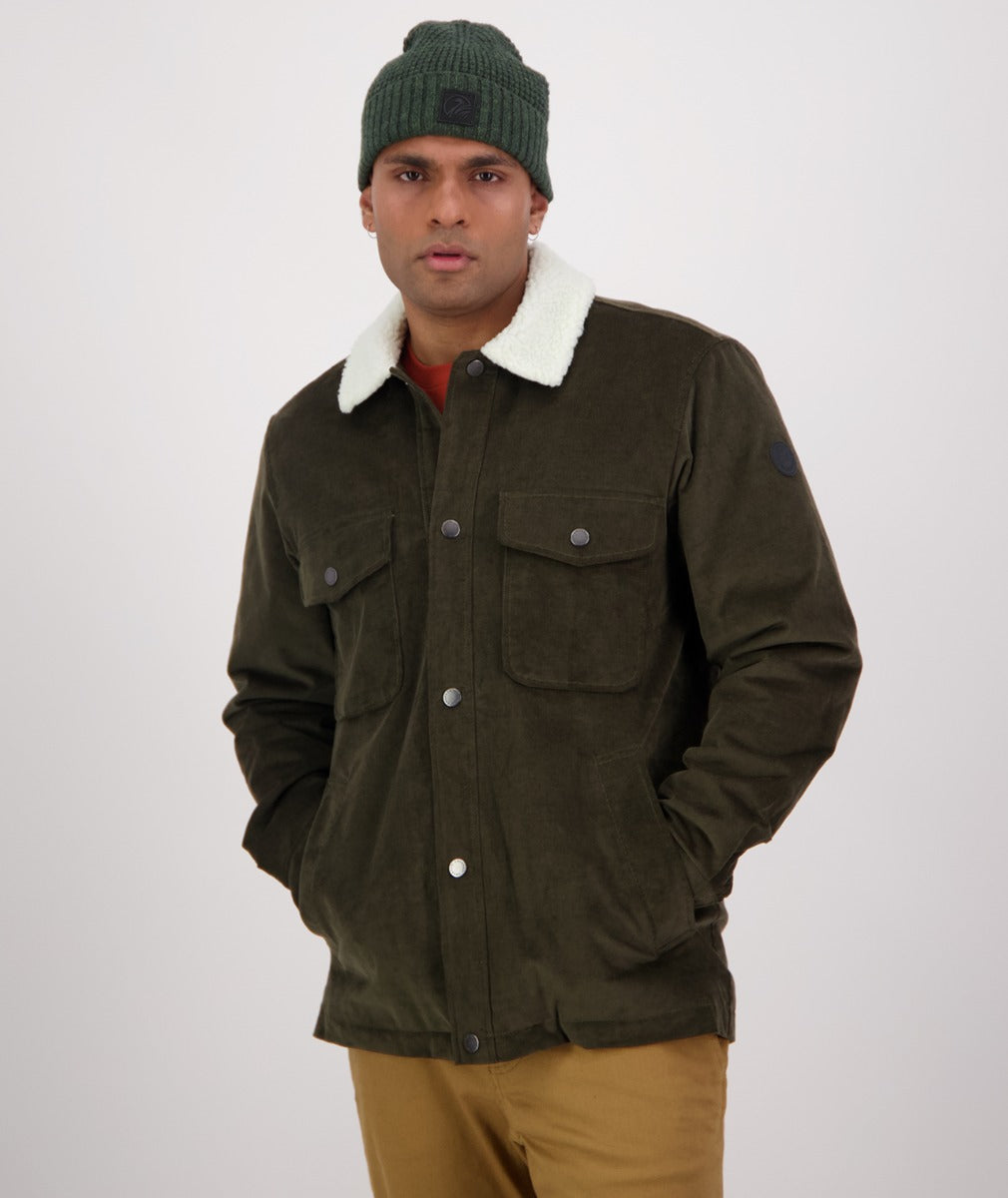 Swanndri Men's Kaituna Sherpa Lined Jacket (Olive) CLEARANCE