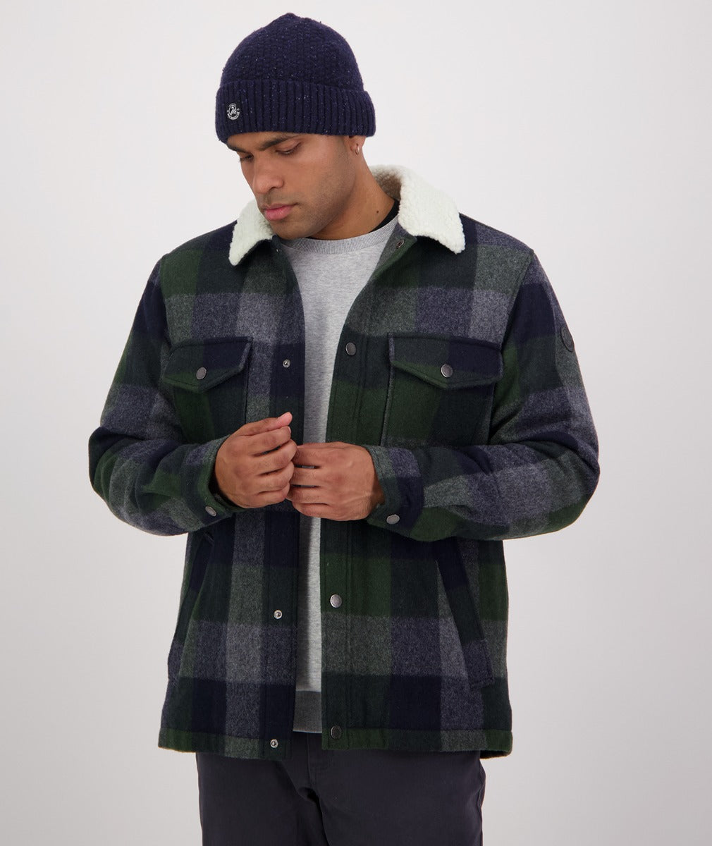 Swanndri Men's Kaituna Sherpa Lined Jacket (Arthur's Pass Check) - SALE