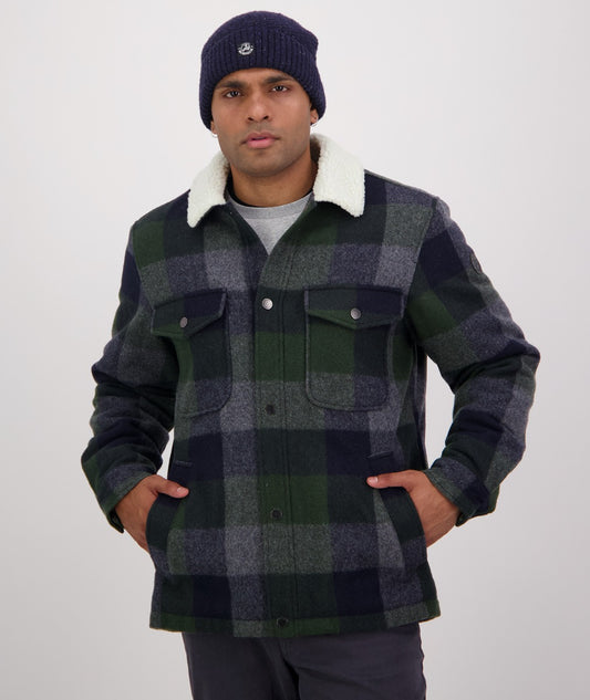 Swanndri Men's Kaituna Sherpa Lined Jacket (Arthur's Pass Check) - SALE