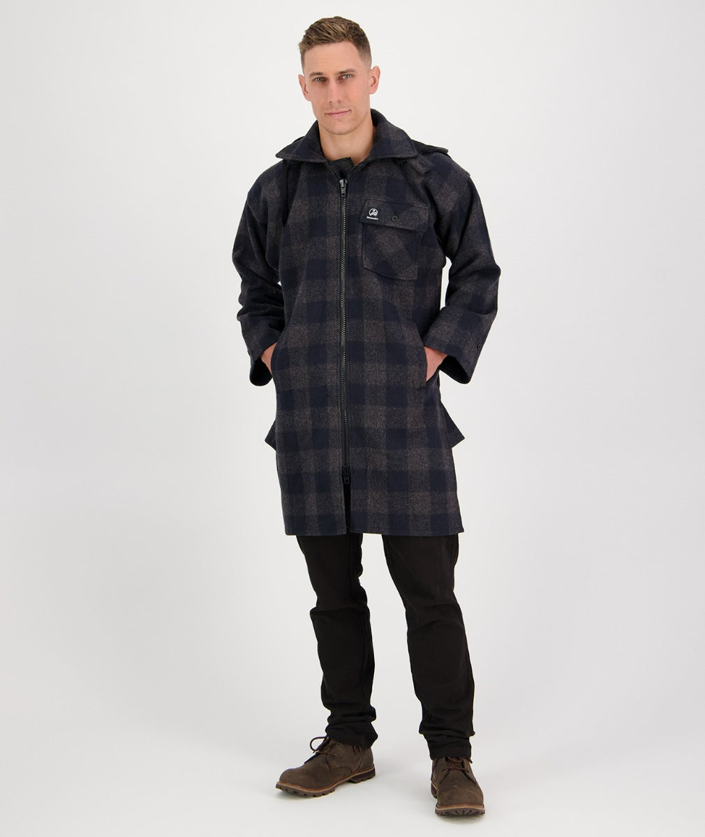 Swanndri Men's Mosgiel Wool Bushshirt with Zip-up Front