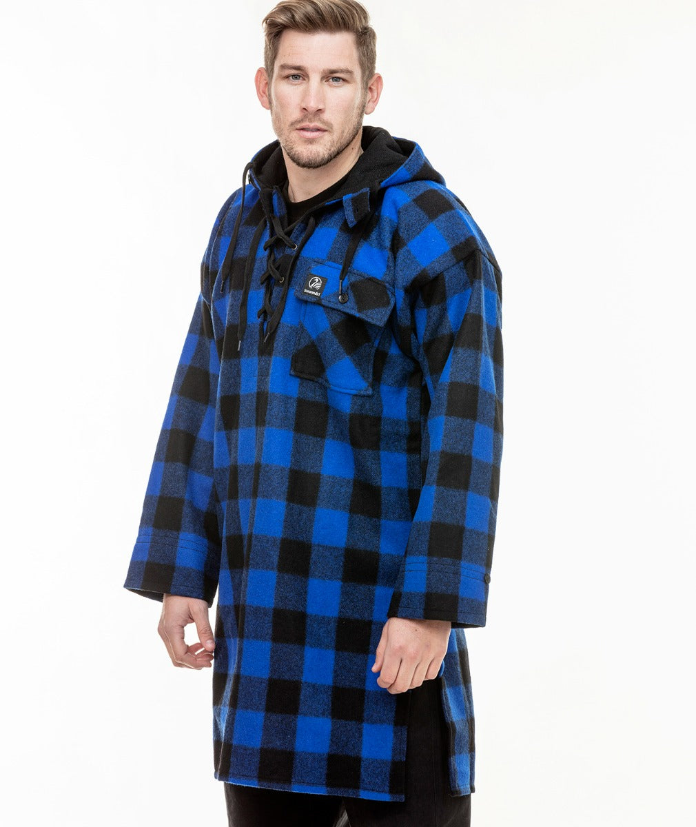 Men's Original Wool Bushshirt with Lace-up Front