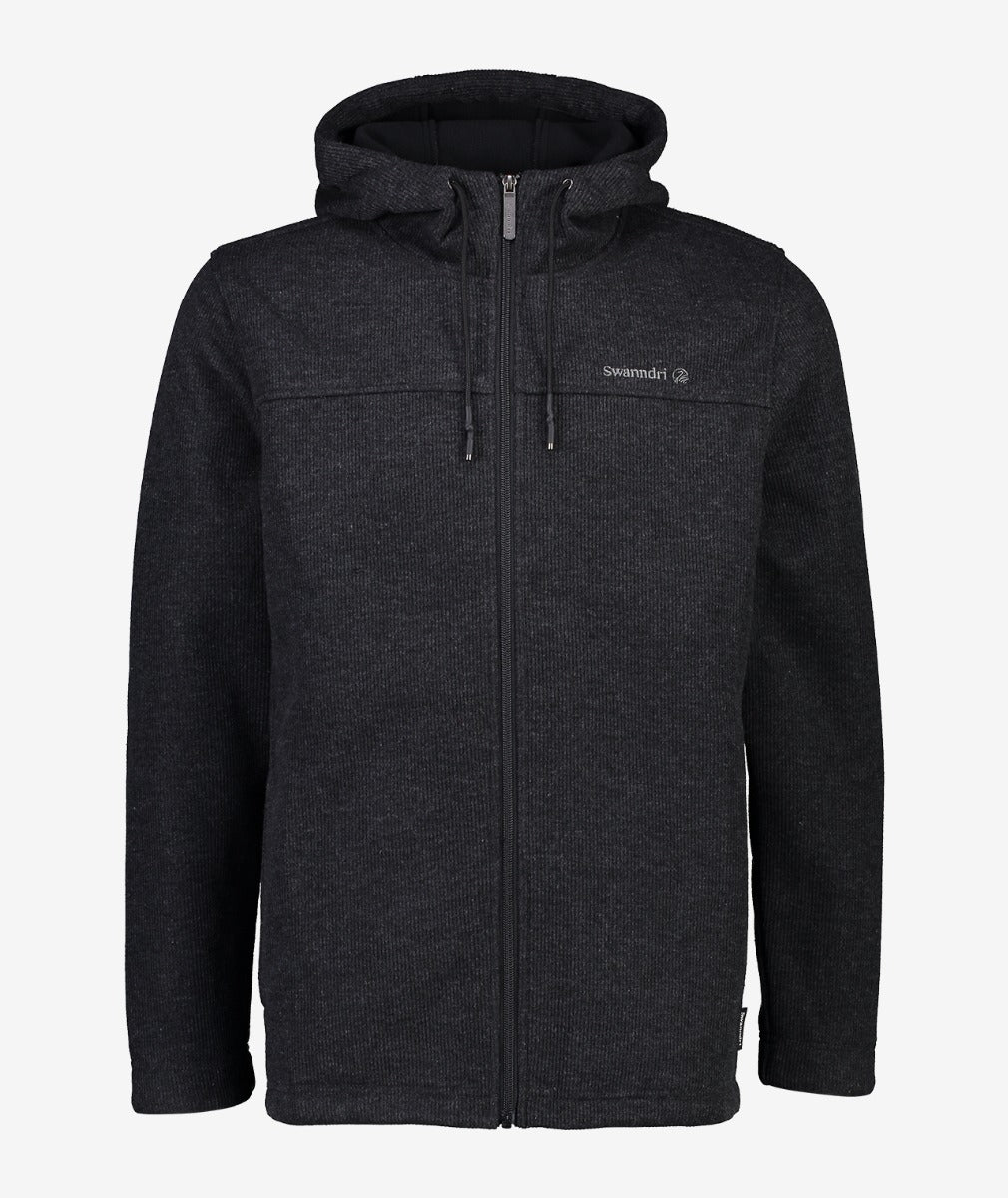 Swanndri Men's Rifleman Wool Blend Hoodie - Charcoal