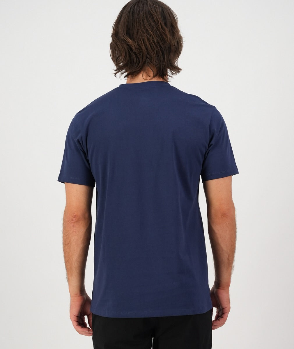 Swanndri Men's Traverse print Tee Shirt - Navy