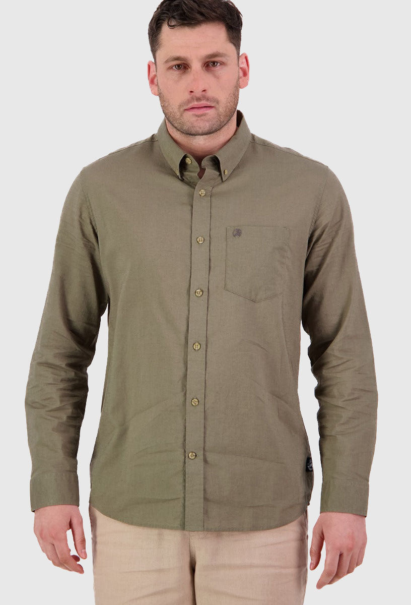 Swanndri Men's Ward Long Sleeve Shirt Olive