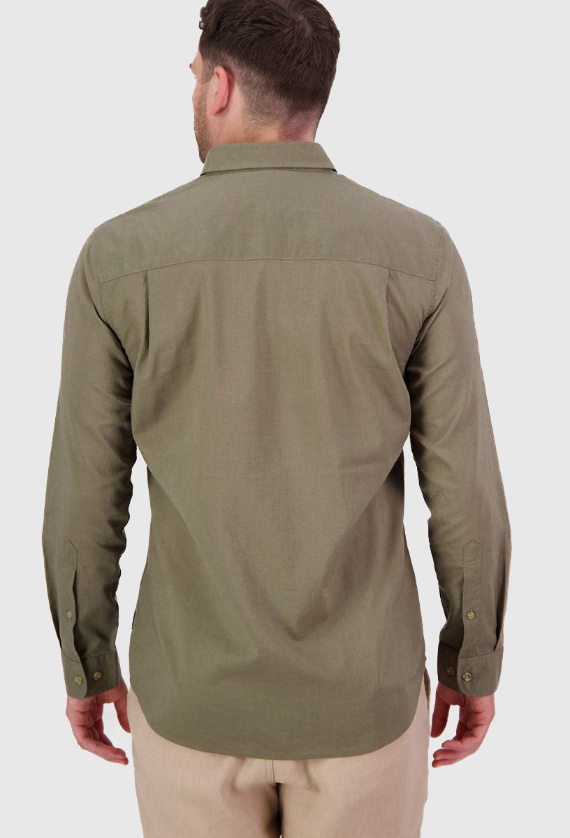 Swanndri Men's Ward Long Sleeve Shirt Olive