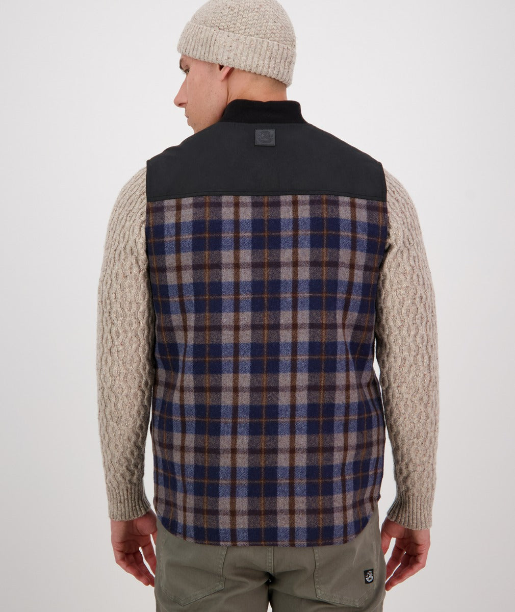 Swanndri Men's West Melton Wool Vest (Trail Check)