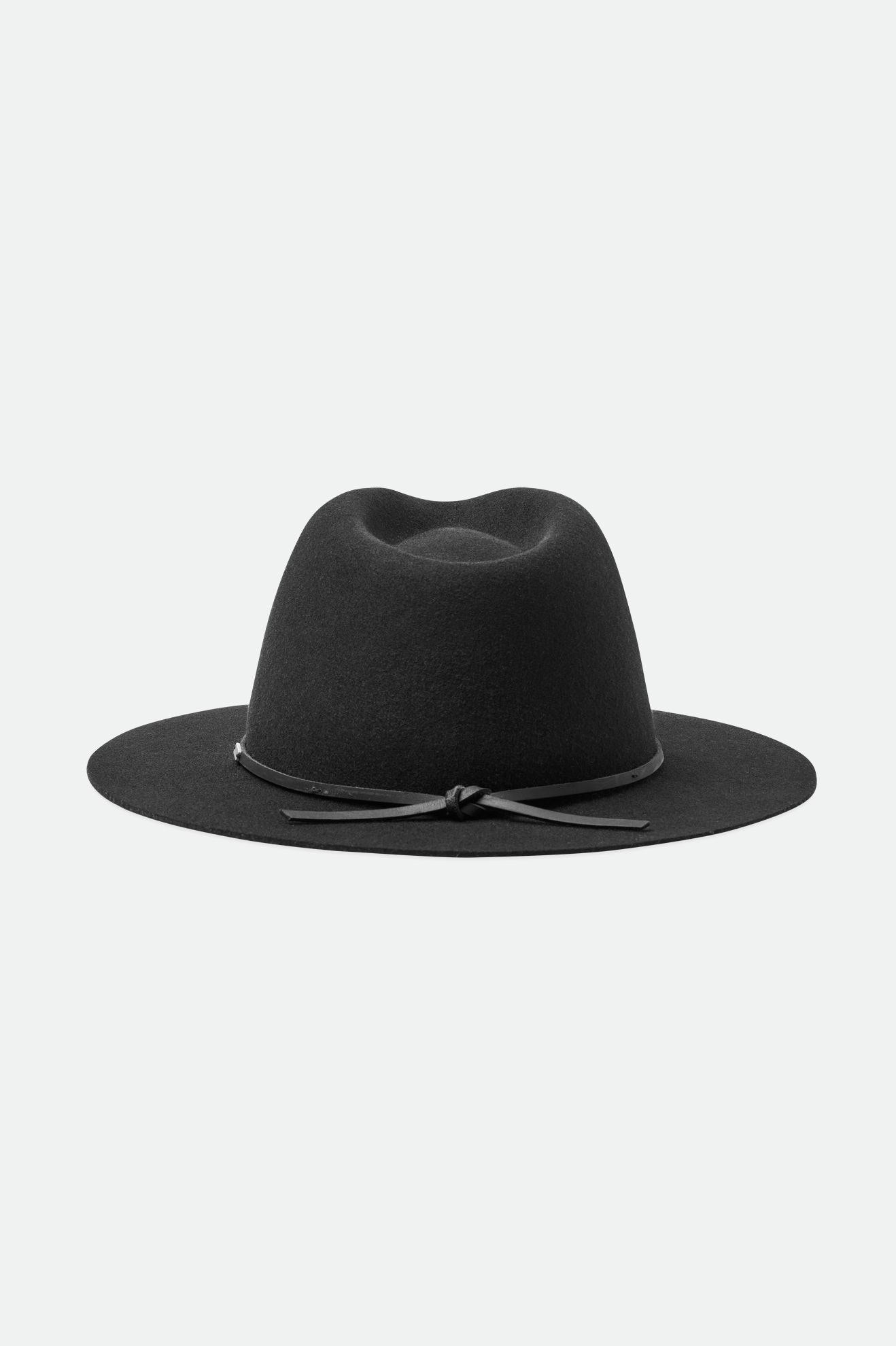 Brixton Wesley Floppy Fedora Hat - Black