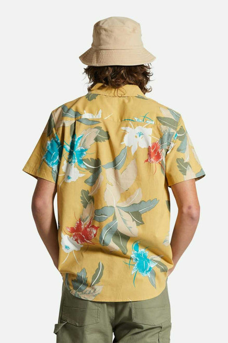 Brixton Men's Charter Charter Print S/S Shirt - Sunset Passion