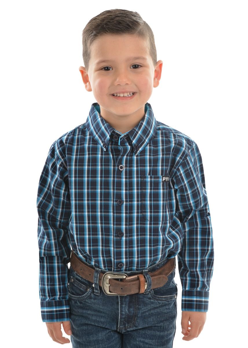 Pure Western Boys Alfonso Long Sleeve Shirt - SALE