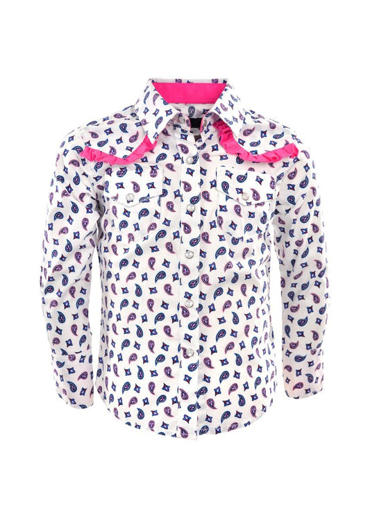 Pure Western Girls Harper Print Western L/S Shirt - FINAL SALE