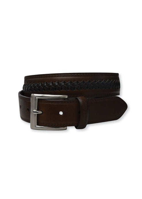 Thomas Cook Plait Belt - Dark Brown