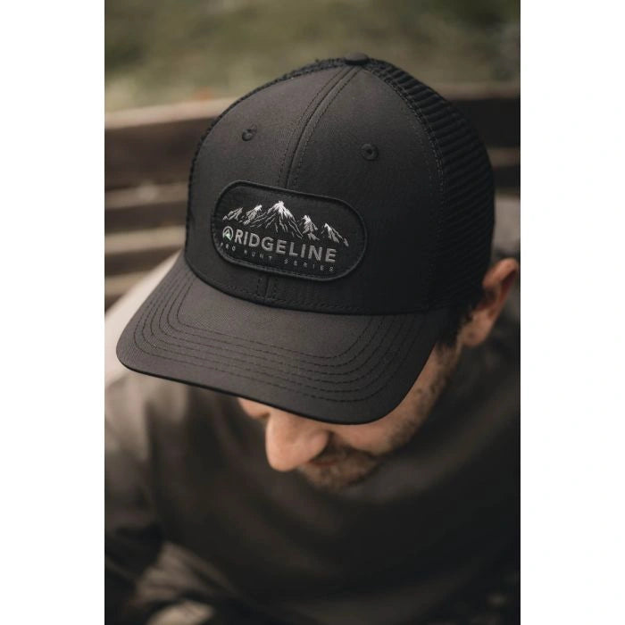 RIDGELINE PRO HUNT TRUCKER CAP - BLACK