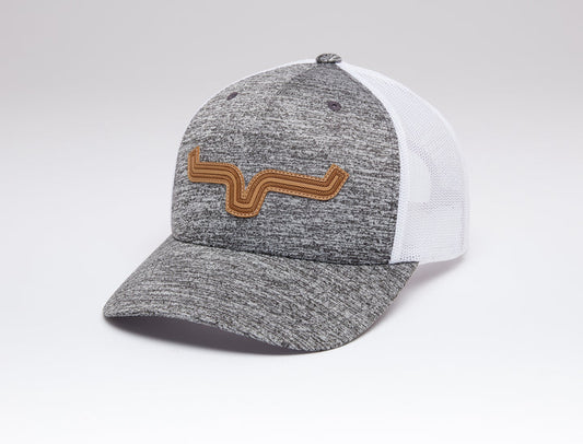 Kimes Ranch Roped LP Trucker Hat Grey Heather