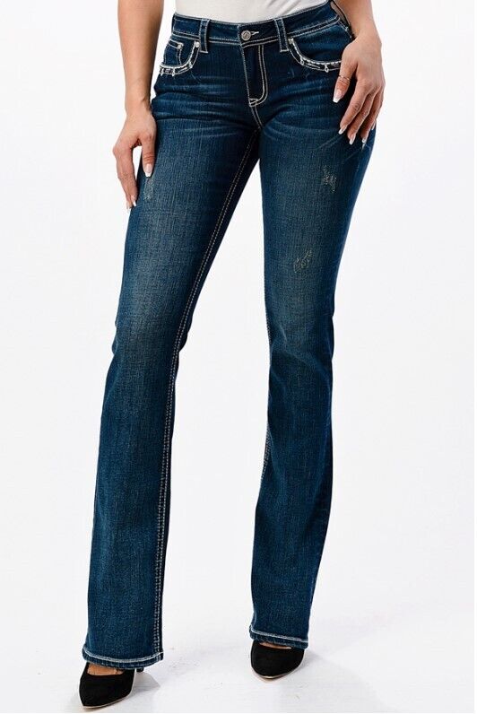 GRACE IN LA LADIES JEANS - EASY FIT EB51735