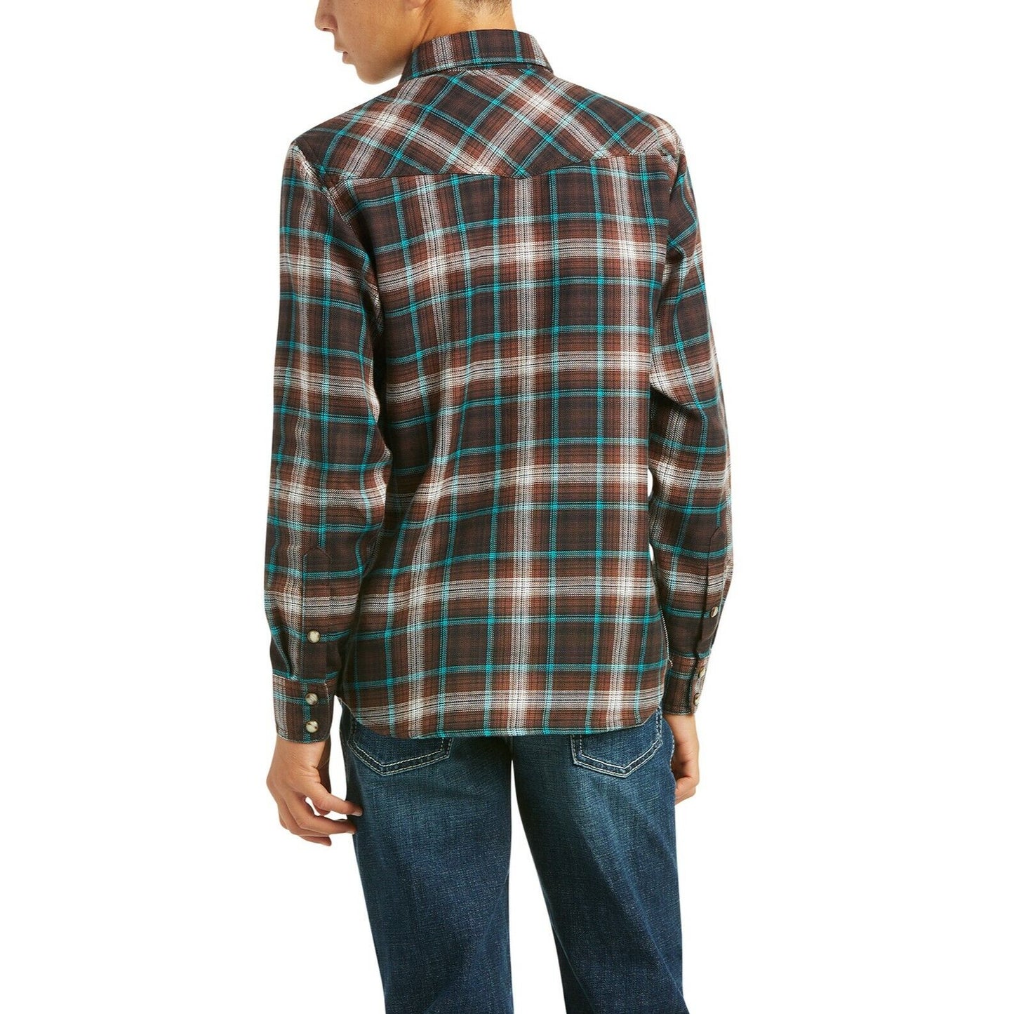 Ariat Boy's Harrisburg Cedarwood Retro Long Sleeve Shirt