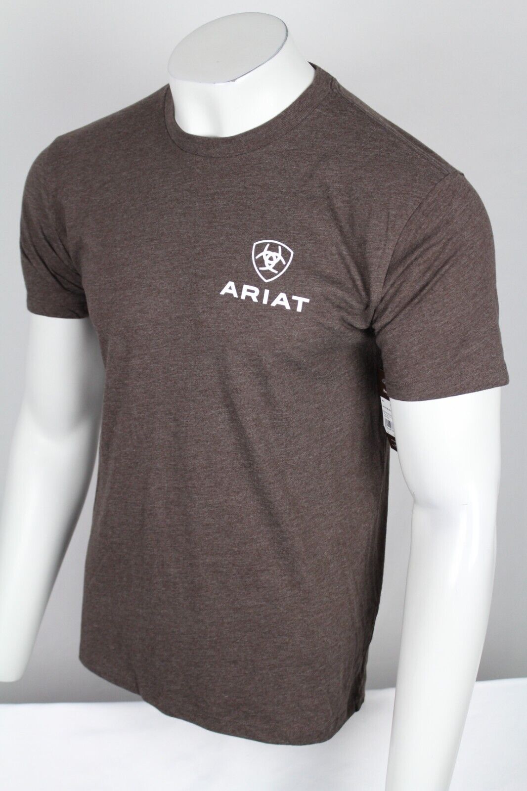 Ariat Mens outline circle  T-shirt brown heather