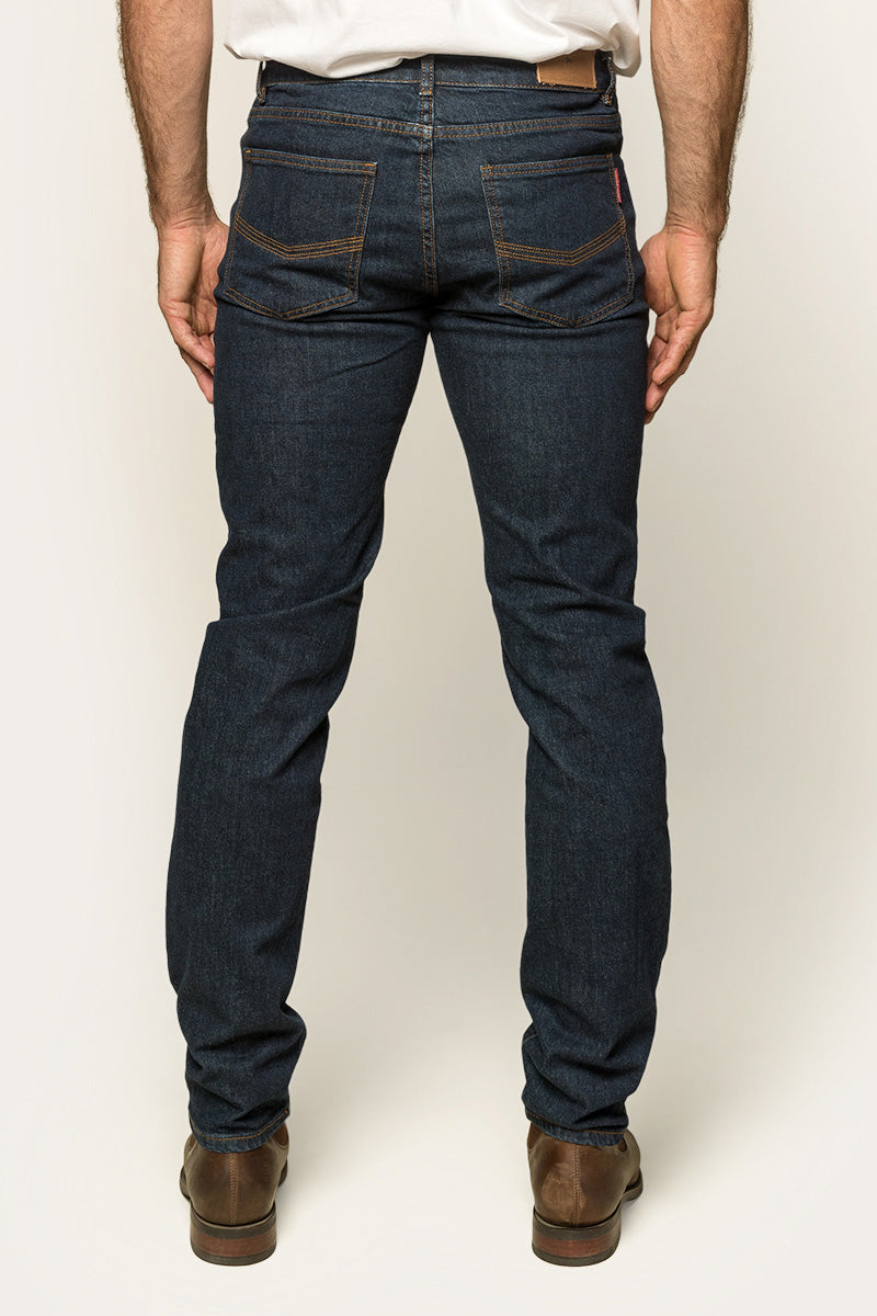 RINGERS BURKE MENS TAPERED SLIM LEG JEAN - DARK BLUE - 32LEG