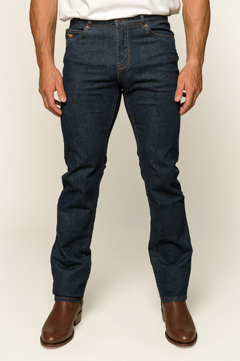 RINGERS WESTERN MITCHELL MENS STRAIGHT LEG JEAN - DARK BLUE