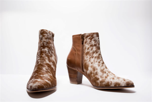 The Design Edge Hairon Boots Cowhide Footwear (Shoe24)