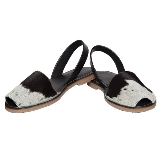 The Design Edge Hairon Slingback Cowhide Footwear (Shoe50)