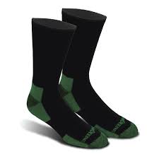 John Deere Everyday Work Crew Socks 4PK - Size 8-12 Black