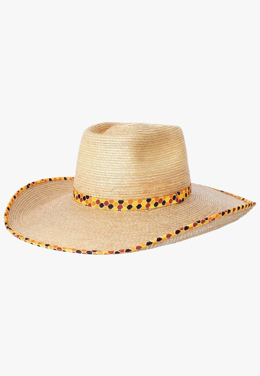 Sunbody Hats Ava Bound Edge Oak Hat (Honey)