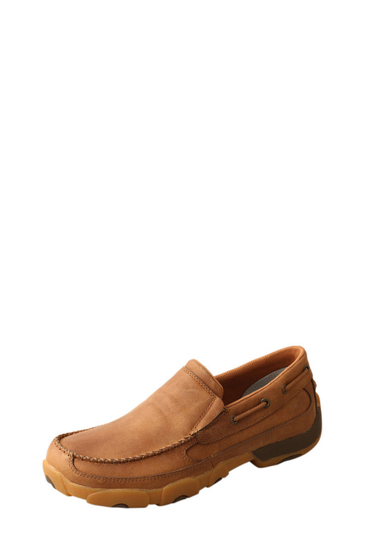 TWISTED X - MENS CASUAL DRVING MOC SLIP ON (TAN)