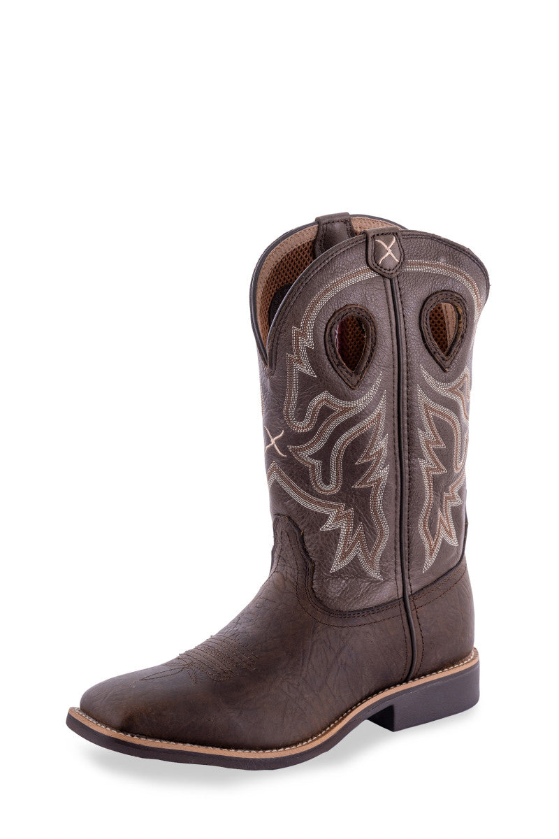 TWISTED X - MENS TOP HAND BOOT (TAUPE/BROWN)