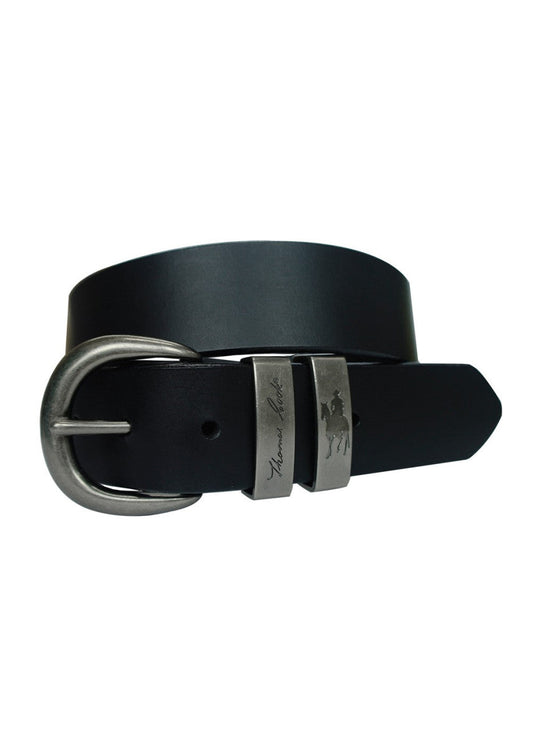 THOMAS COOK SILVER TWIN KEEPER BELT (BLACK)