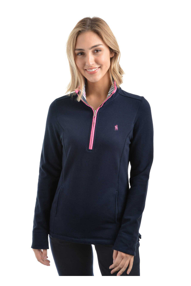 THOMAS COOK WOMENS CHARLIE 1/4 ZIP RUGBY