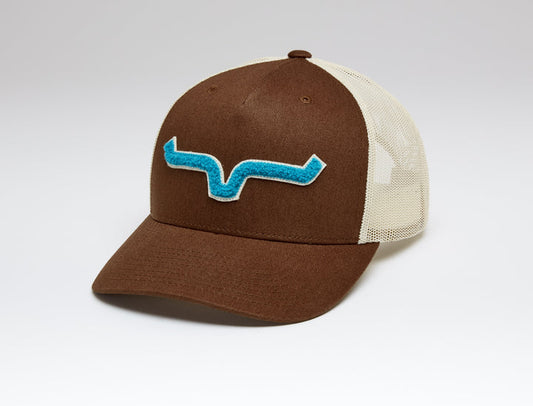 Kimes Ranch Tracker Trucker Hat Brown