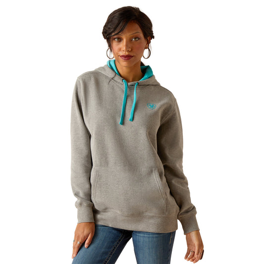 Ariat Women's Equipment Hoodie - Heather Grey (10048637)