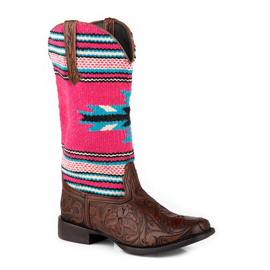 Roper Women's Becca - Brown / Pink Woven Serape