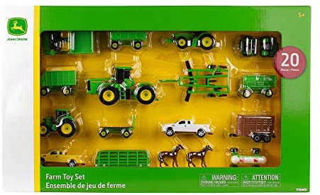 John Deere 1:64 Farm Toy Vehicle Value Set