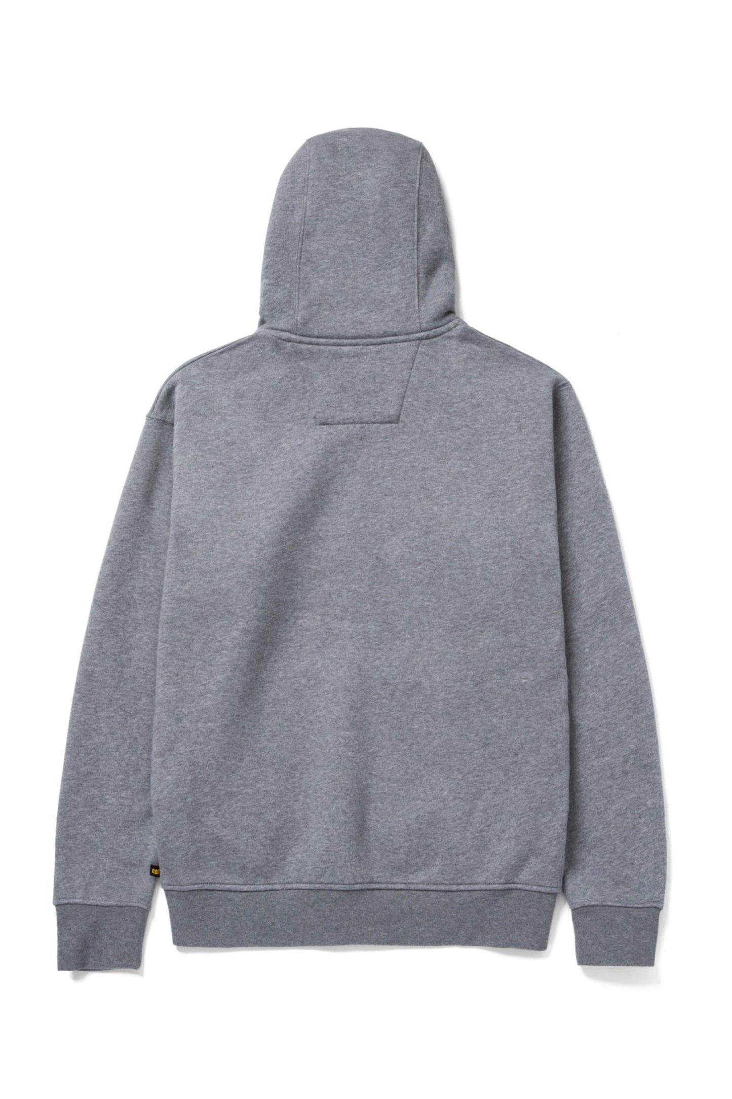 CAT TRADEMARK BANNER HOODED SWEATSHIRT (DARK HEATHER GREY)