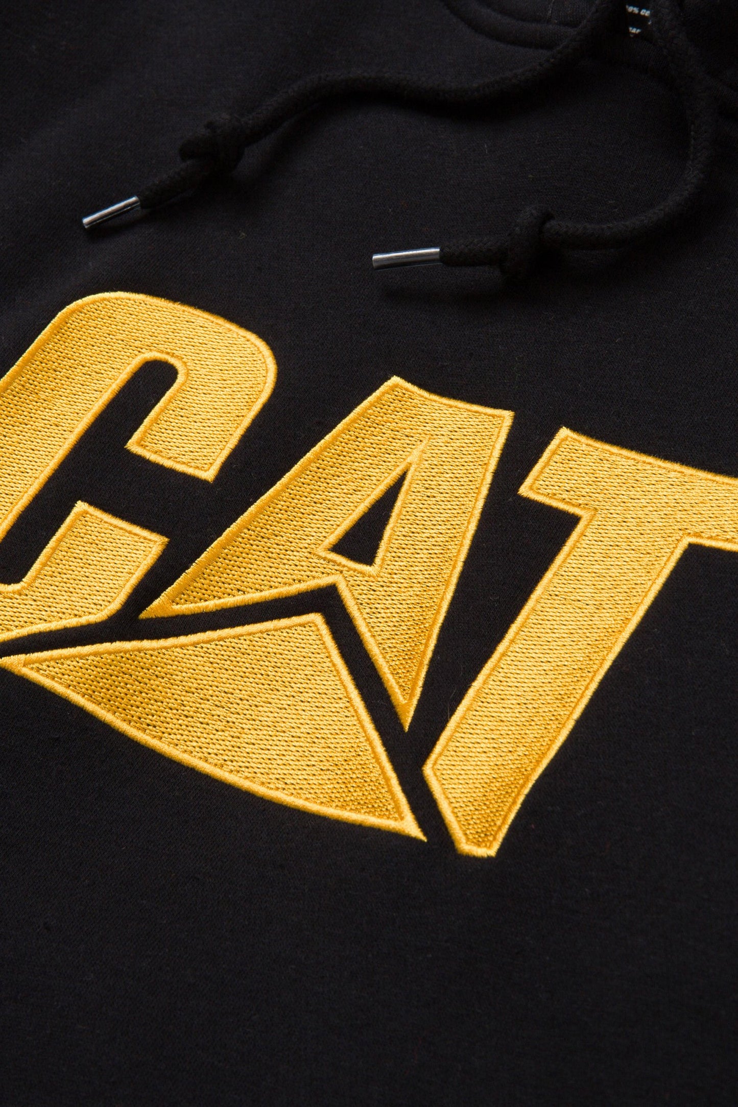 CAT TRADEMARK BANNER HOODED SWEATSHIRT (BLACK)