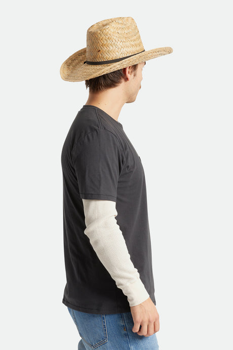 Brixton Houston 100% Straw Cowboy Hat - Natural