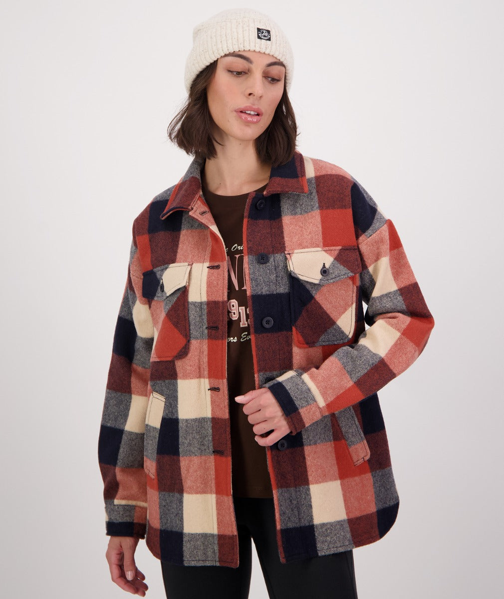 Swanndri Women's Anchorage V2 Wool Shirt Jacket - Georgia Check