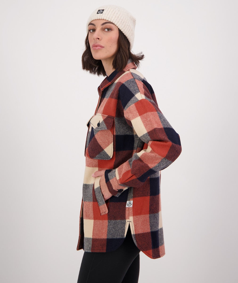 Swanndri Women's Anchorage V2 Wool Shirt Jacket - Georgia Check