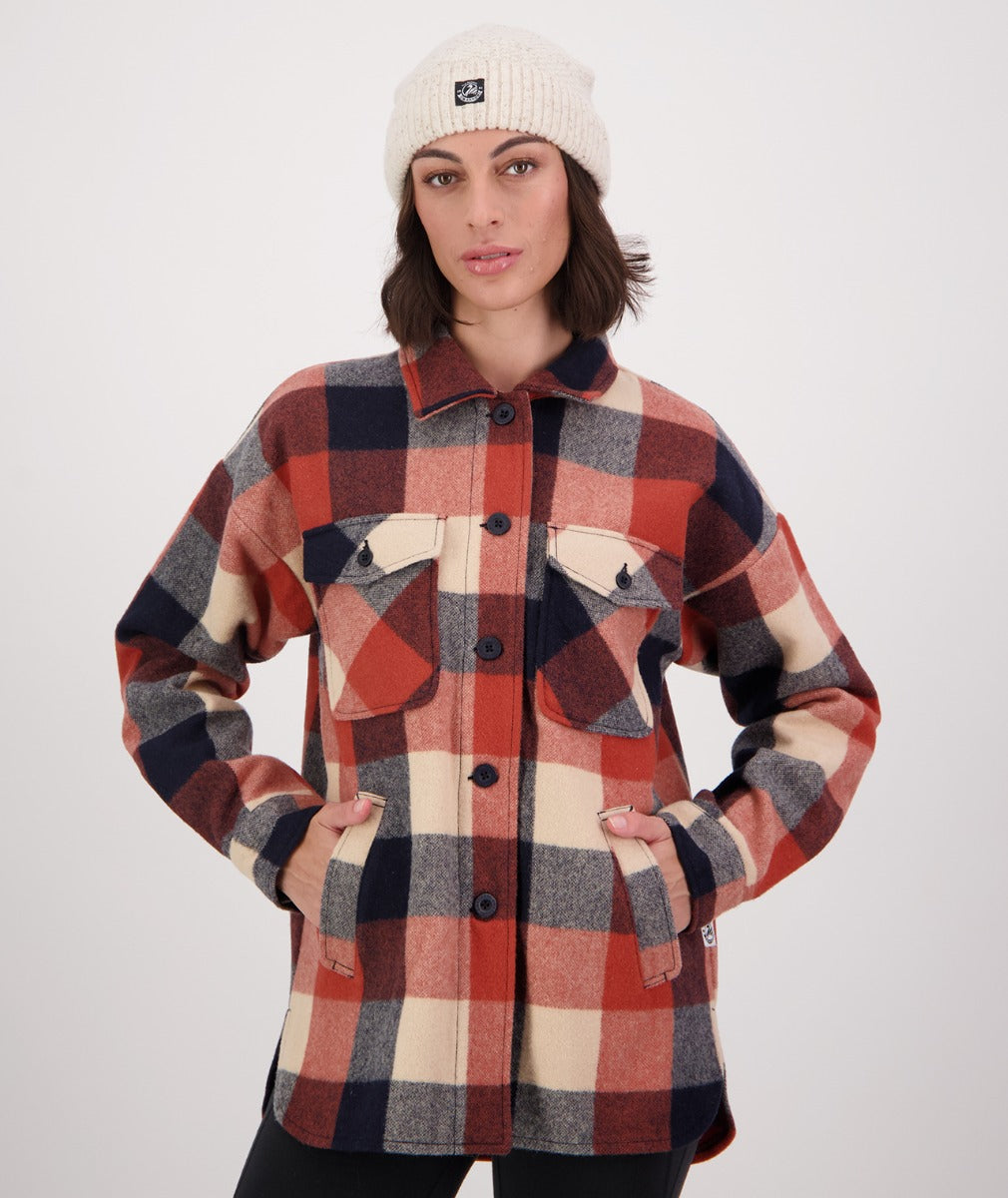 Swanndri Women's Anchorage V2 Wool Shirt Jacket - Georgia Check