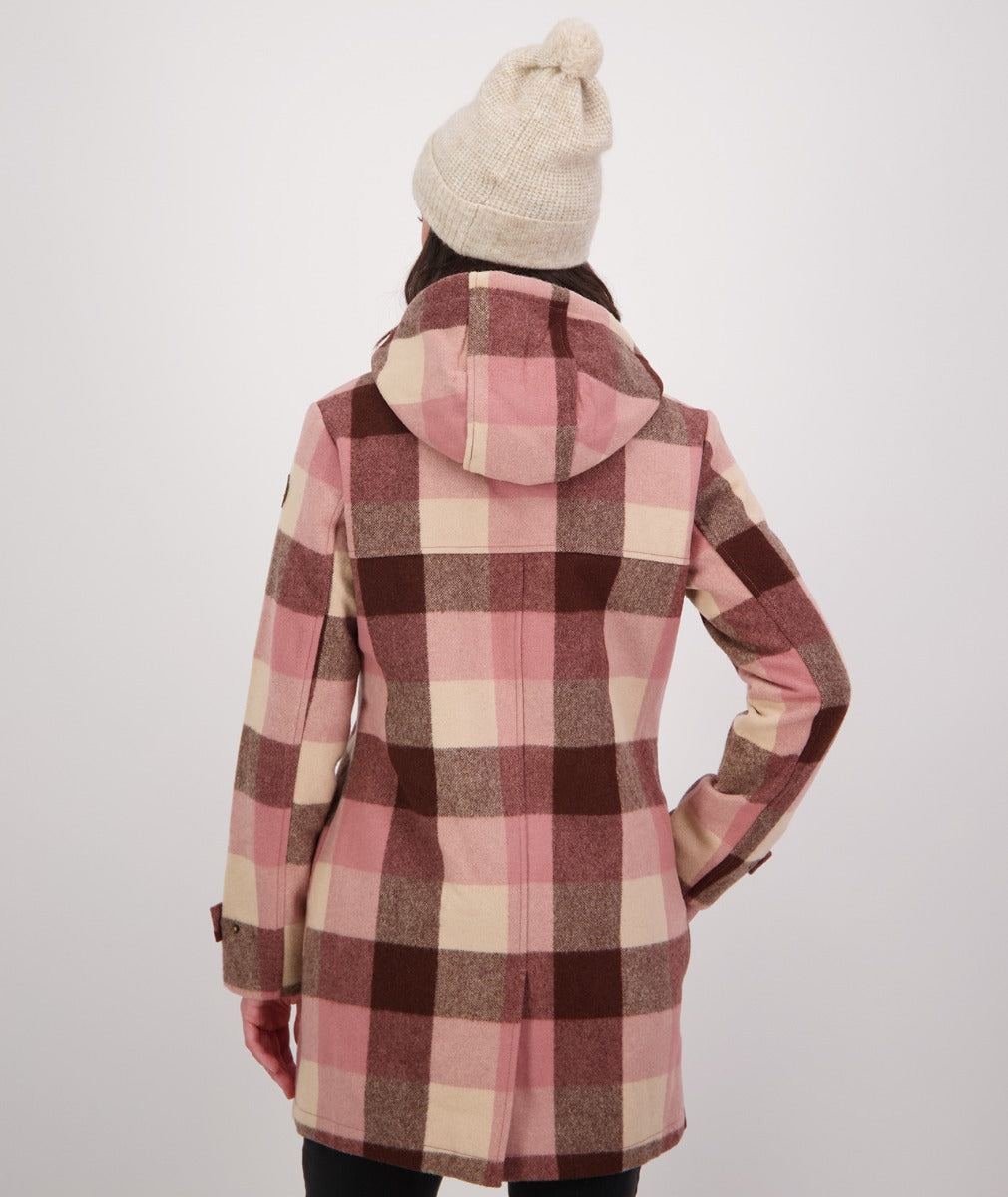 Swanndri Women's Annmore Wool Overcoat - CLEARANCE_Lamington Check