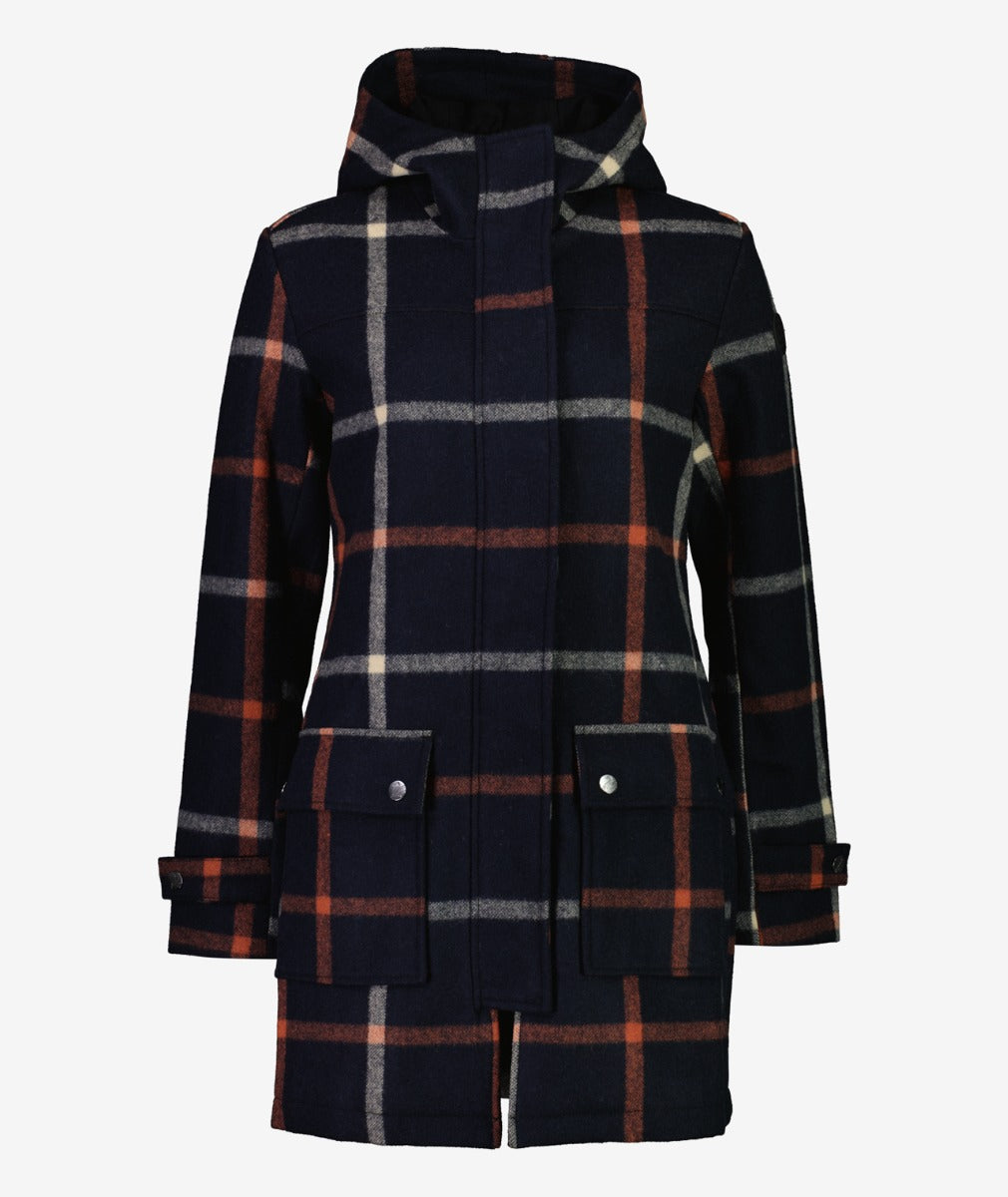 Swanndri Women's Annmore Wool Overcoat - CLEARANCE_Queens St Check