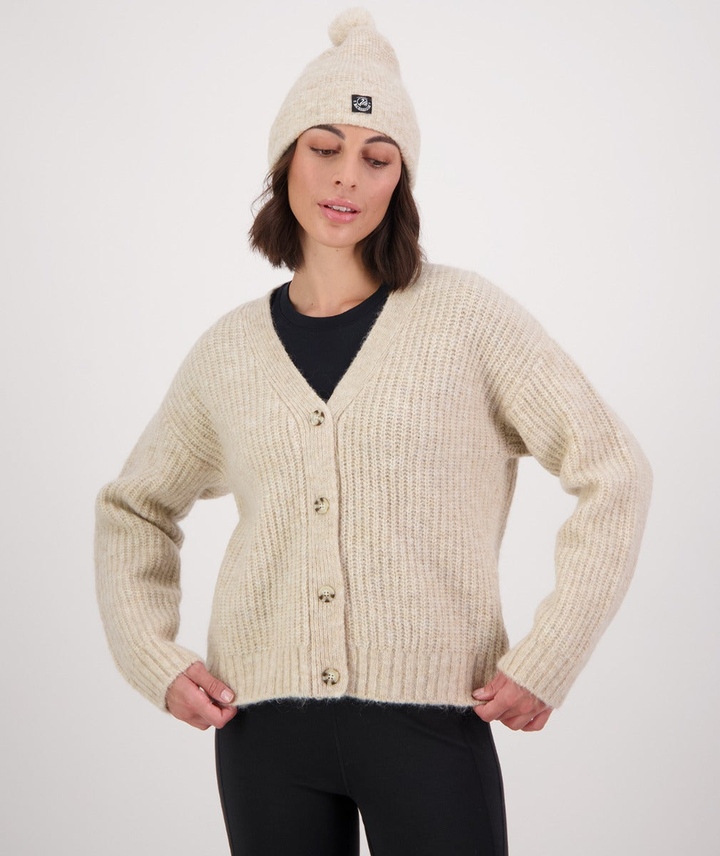 Swanndri Women's Dawson Mohair Cardigan - Sandshell