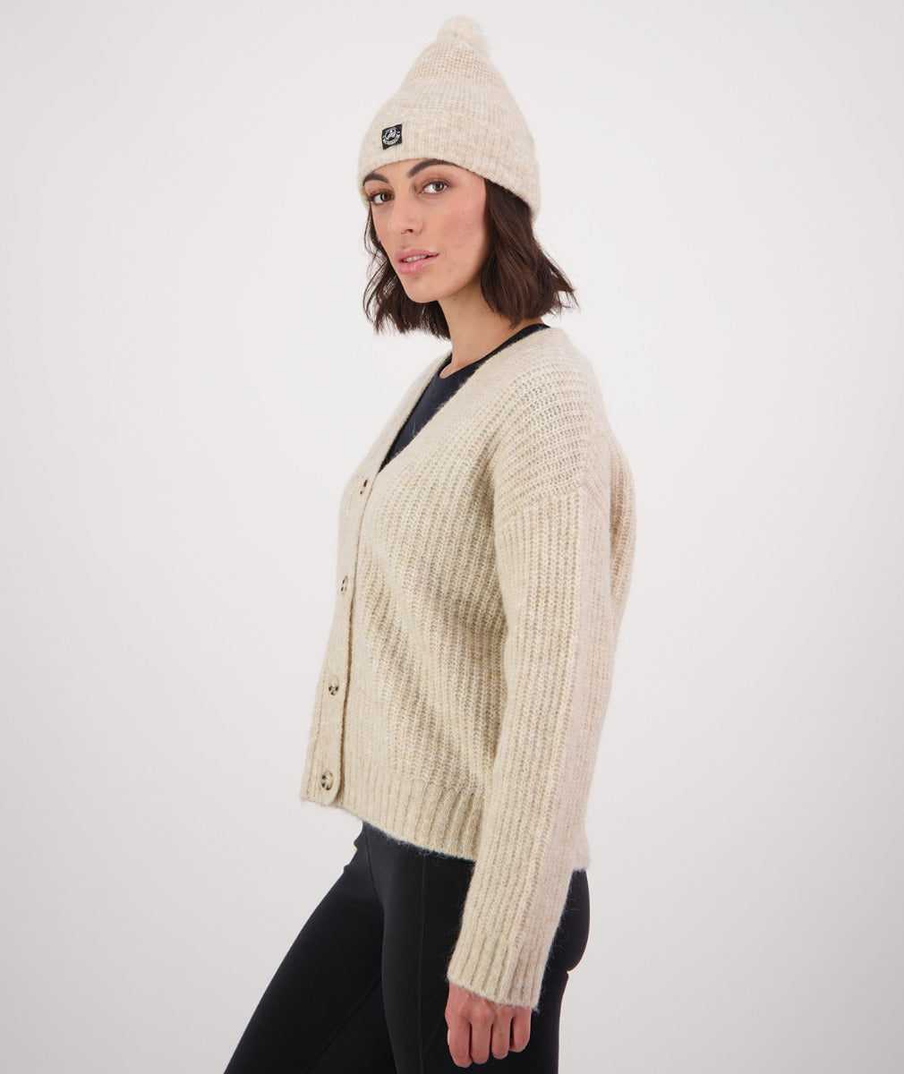 Swanndri Women's Dawson Mohair Cardigan - Sandshell