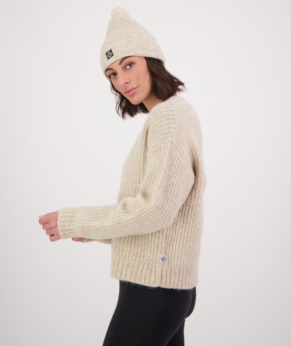 Swanndri Women's Dawson Mohair Cardigan - Sandshell