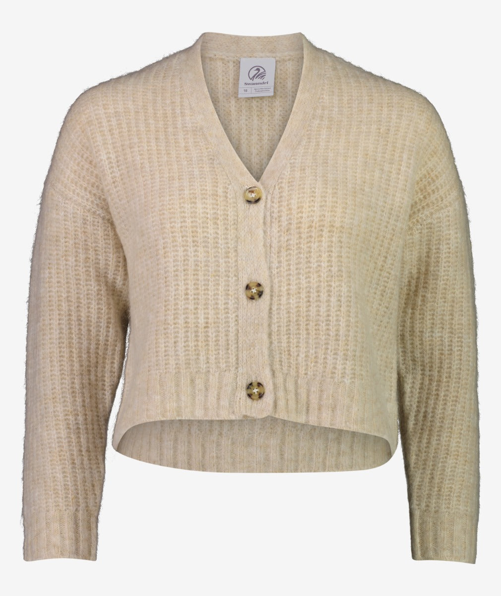 Swanndri Women's Dawson Mohair Cardigan - Sandshell