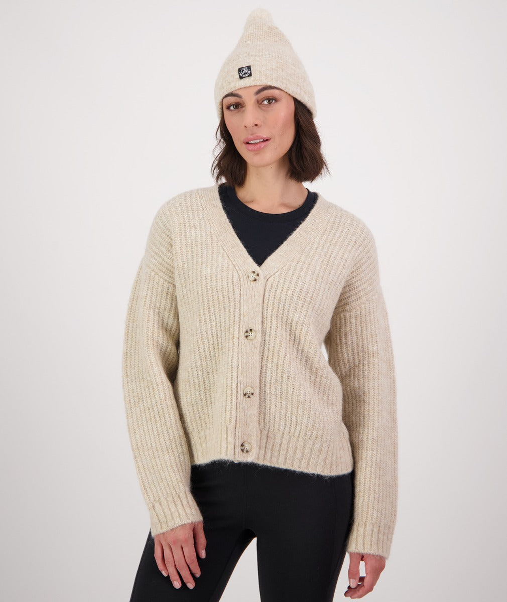 Swanndri Women's Dawson Mohair Cardigan - Sandshell